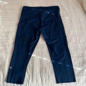 Lululemon fast and free crop 23” leggings with pockets